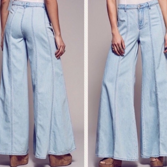 Free People Gilmore Landon Wideleg Jeans - Picture 10 of 12